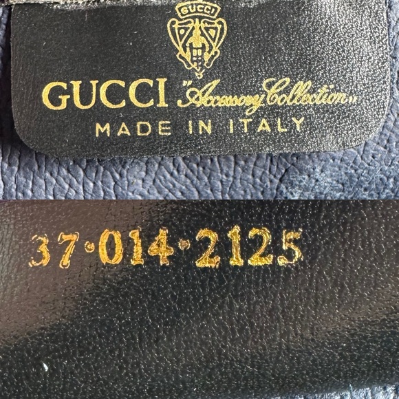 Gucci GG monogram Navy Blue clutch bag - Picture 4 of 13